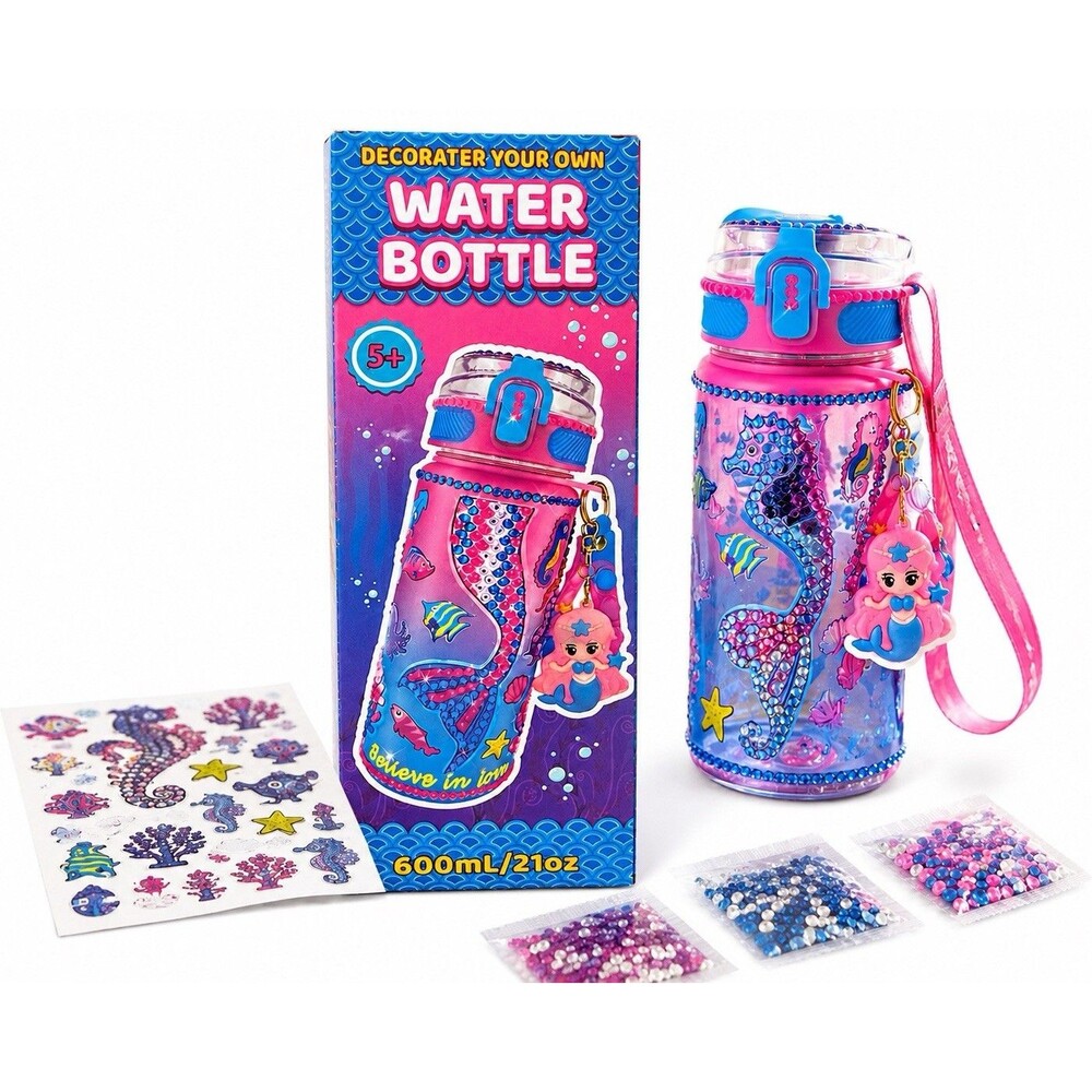 Decorate Your Own Diamond Art Water Bottle Kit for Kids – 600mL – Ages 5+